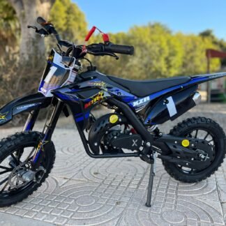 VENTA Minimotocross de gasolina 49cc para niños XZRAzulMalco